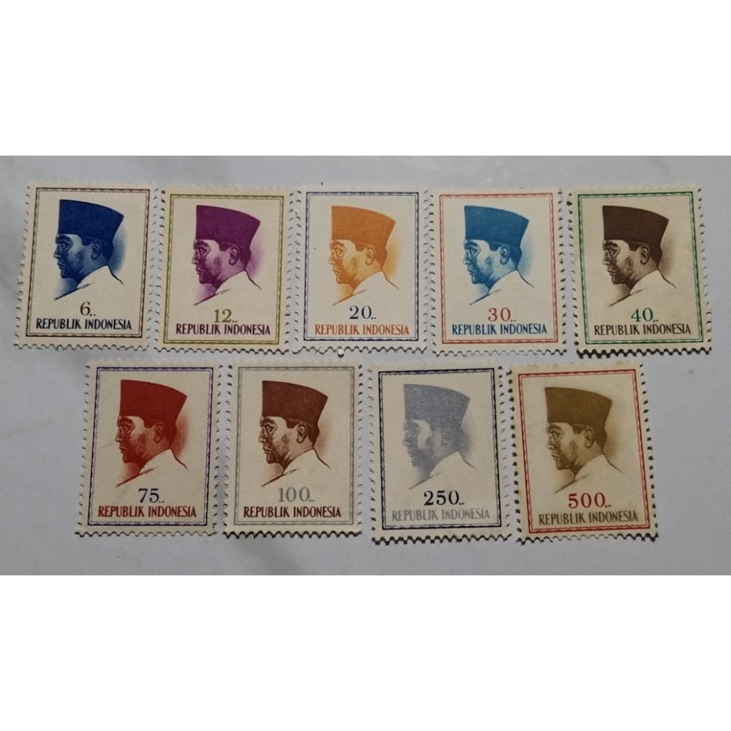 Prangko lawas set Presiden Soekarno Thn 1964