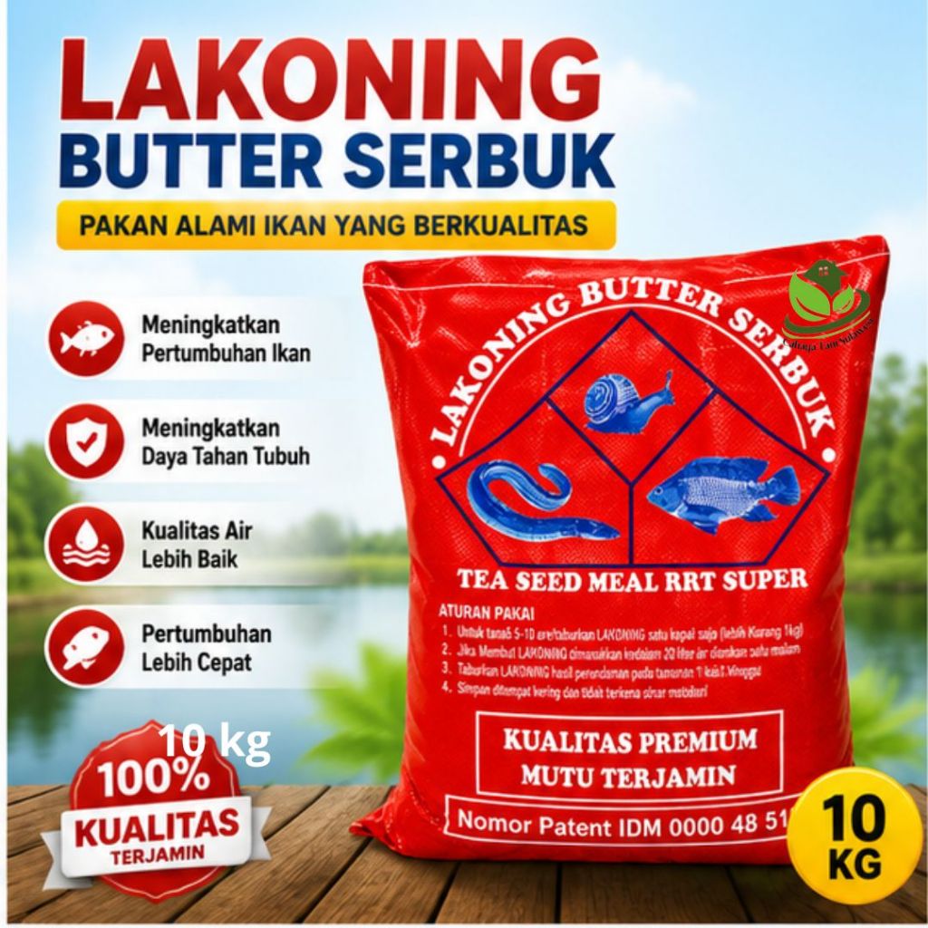 Saponin/lakoning 10 kg Teh ikan Racun ikan Predator Kolam dan tambak