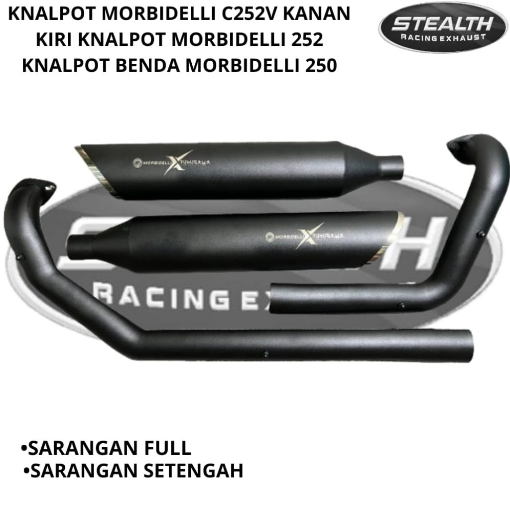 KNALPOT MORBIDELLI C252V KANAN KIRI KNALPOT MORBIDELLI 252 KNALPOT BENDA MORBIDELLI 250 ORIGINAL STE