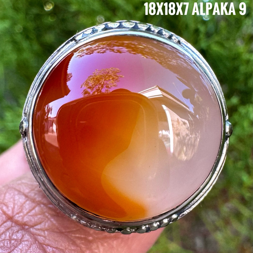 Cincin Batu Akik Natural Yin Yang