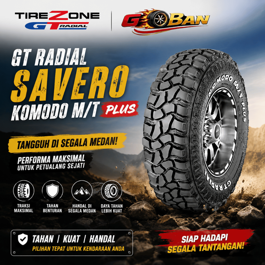 Ban Mobil GT Radial SAVERO KOMODO MT PLUS 31X10.50 R15 Tubeless