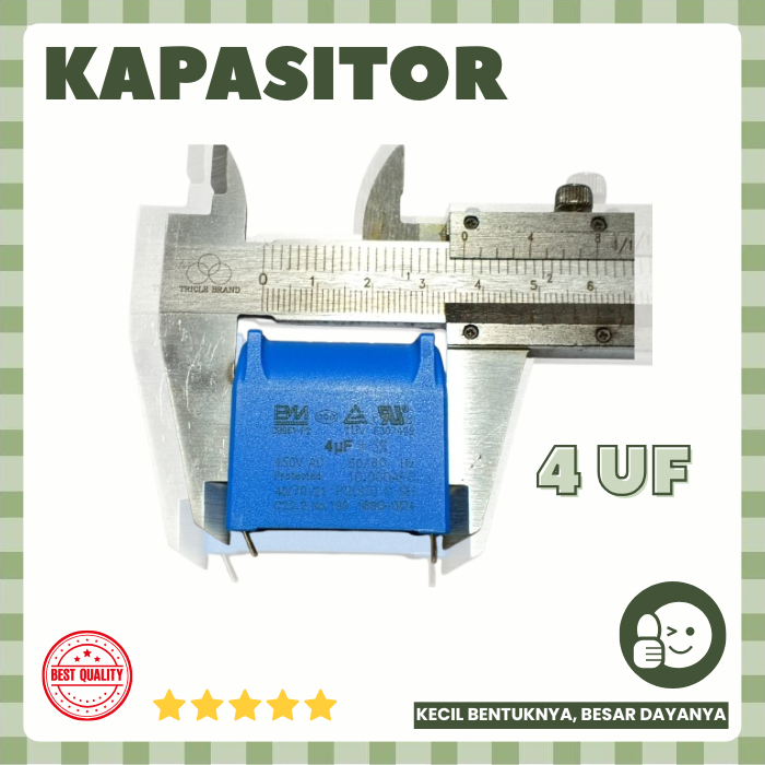 Kapasitor BM MKP MKPH mkp x2 450V AC 4uF CBB61-P2