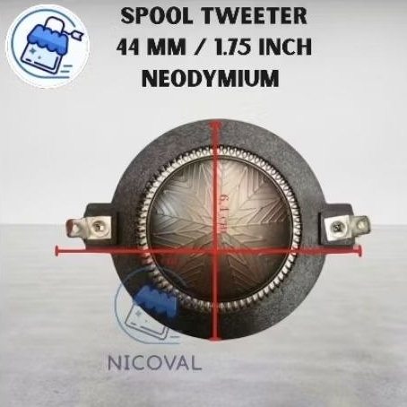 Spool Driver Tweeter Neodymium 1.75 Inch Cocok untuk RDW M80, Ashley N175