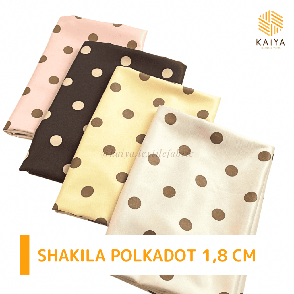 Kaiya Textile & Fabric Bahan Kain Shakila Polkadot (1,8 cm) per 0,5 meter