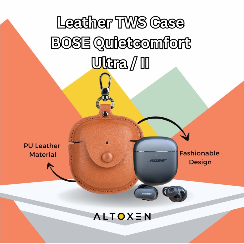 Case Kulit TWS Bose Quietcomfort 2 Leather Cover Premium TWS Bose Case