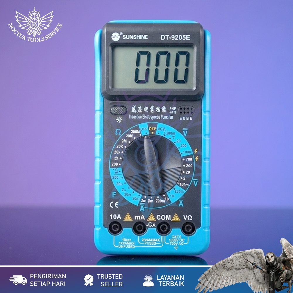 Multitester Digital Sunshine DT-9205E Original Sunshine / Avometer Sunshine DT-9205E Digita