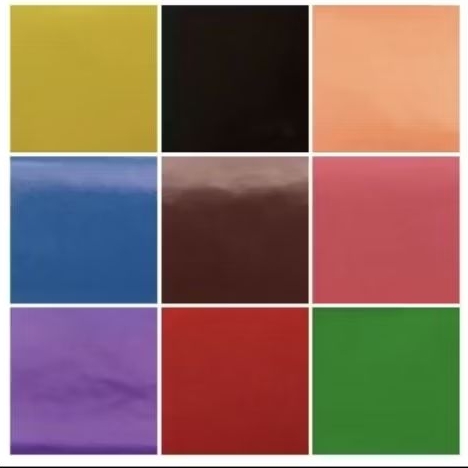 kertas sukun/ kertas manggis /kertas kado polos glossy 48x60cm aneka pilihan warna, merah kuning hij