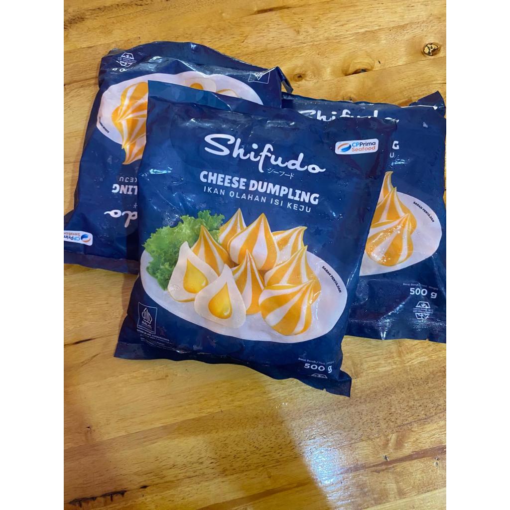 SHIFUDO Dumpling Keju | Dumpling Chesse Frozen Food Kemasan 500gr Toping Seblak Bakso Bakar Kukus
