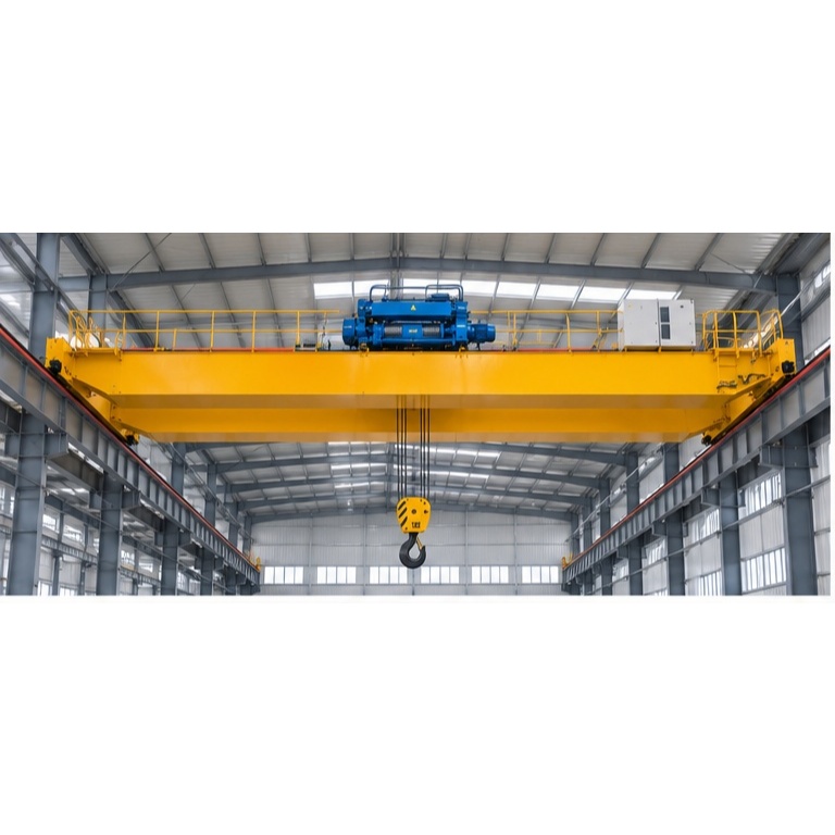 LH Electric Hoist Double Girder Overhead Crane 1–50 Ton Custom Crane Jembatan Girder Ganda untuk Pab