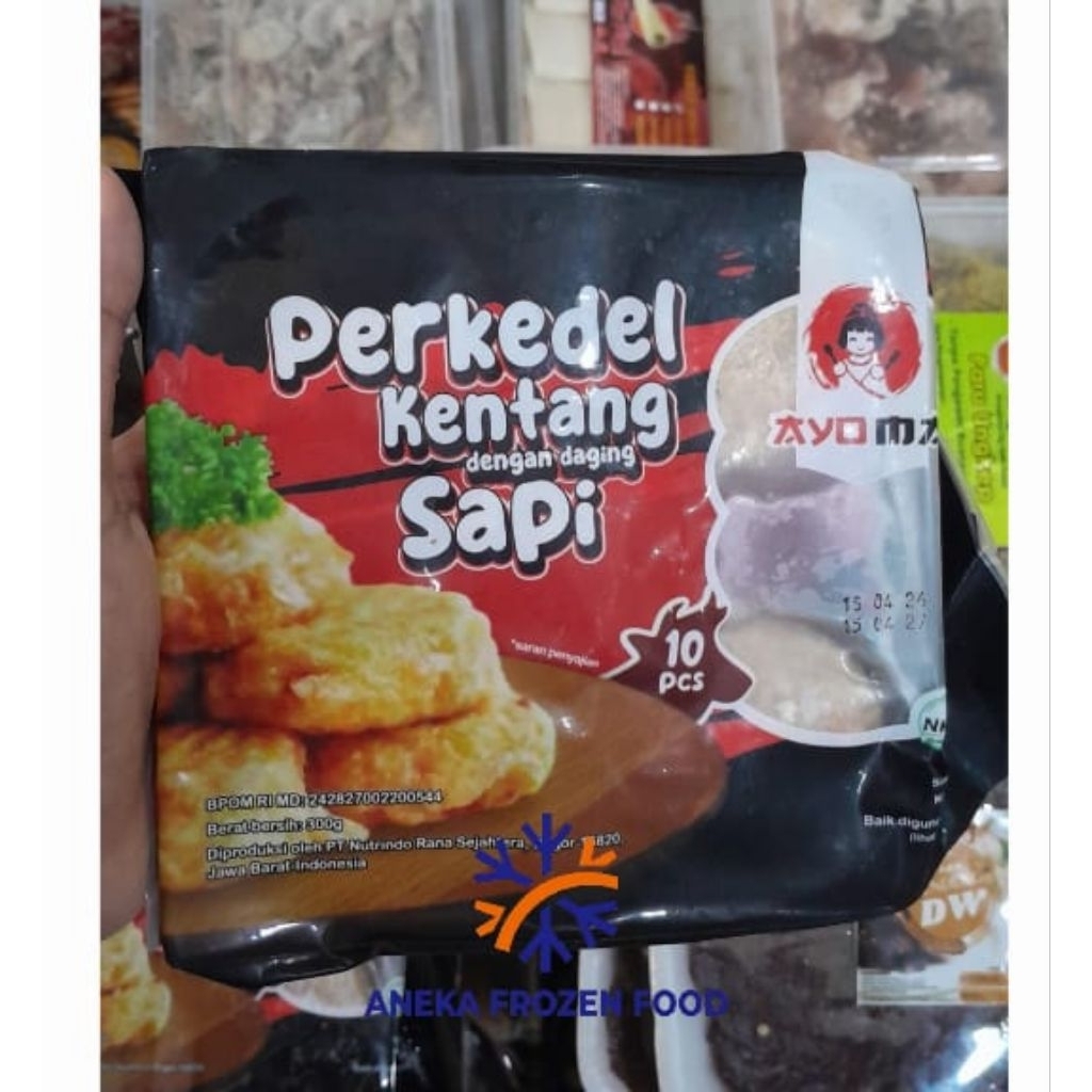 Perkedel kentang Ayoma perkedel kentang daging sapi isi 10