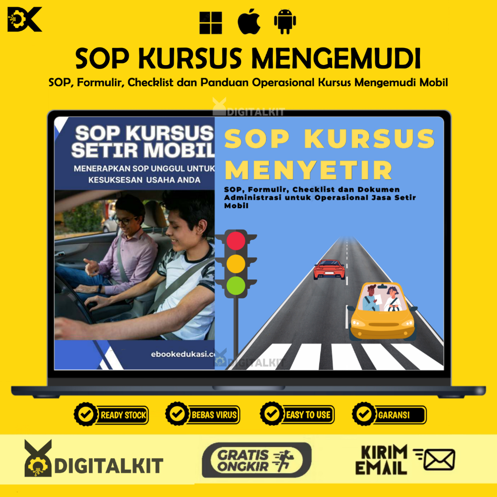 [T1453] SOP Kursus Mengemudi Mobil | Panduan Kerja & Standar Operasional Kursus Mengemudi