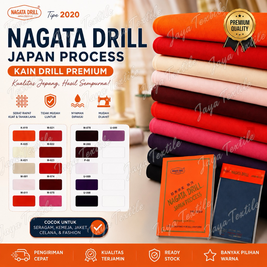 Nagata Drill Grade A semua Warna roll