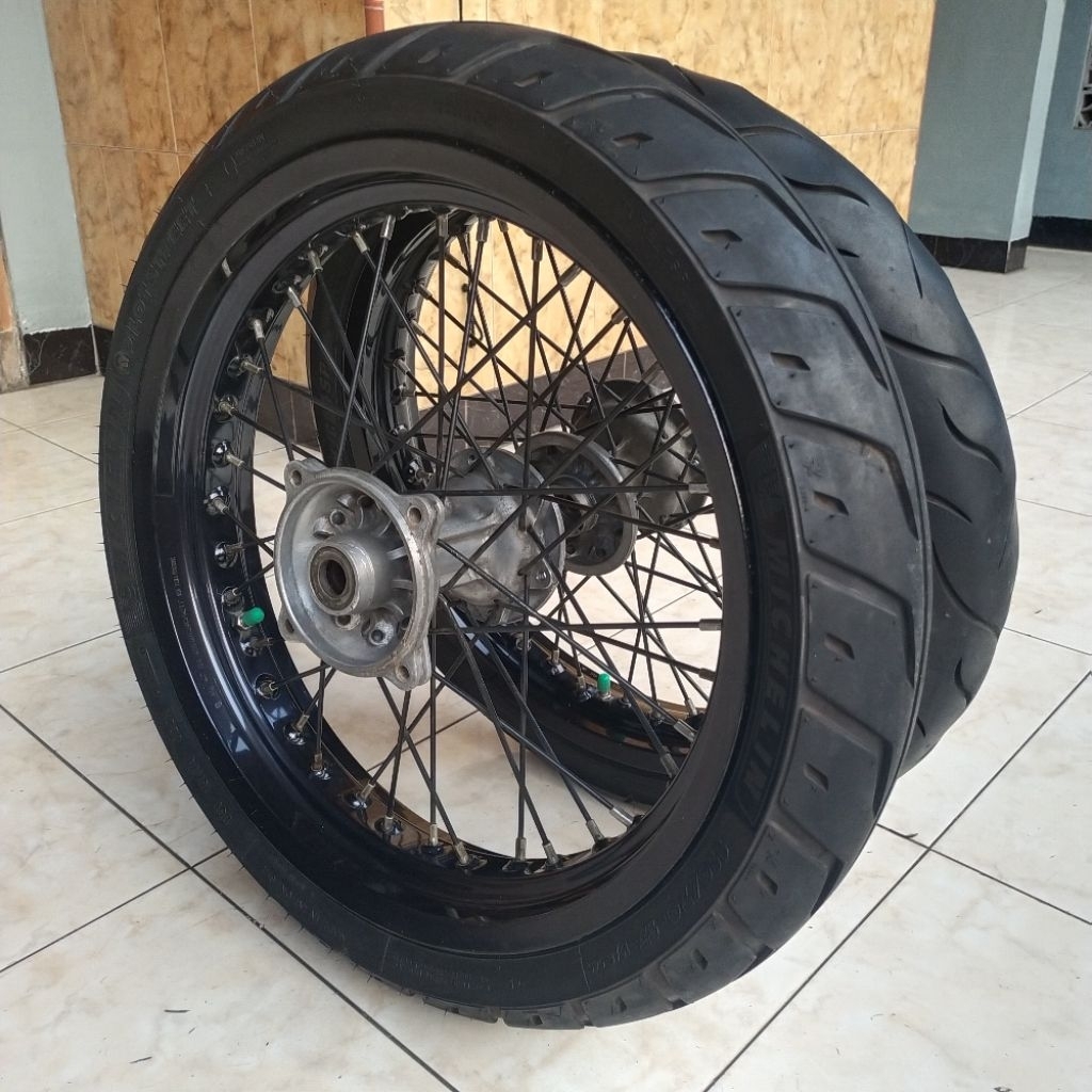 Wheelset supermoto dtracker whelset supermoto copotan dtracker Wheelset supermoto klx Wheelset super