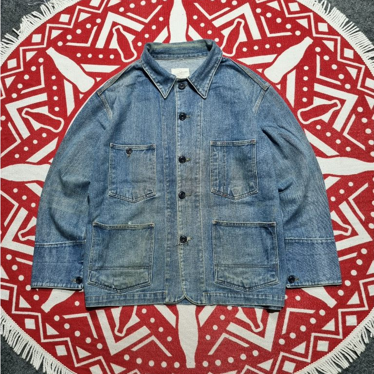 chore jacket denim Edison store jeans tebal