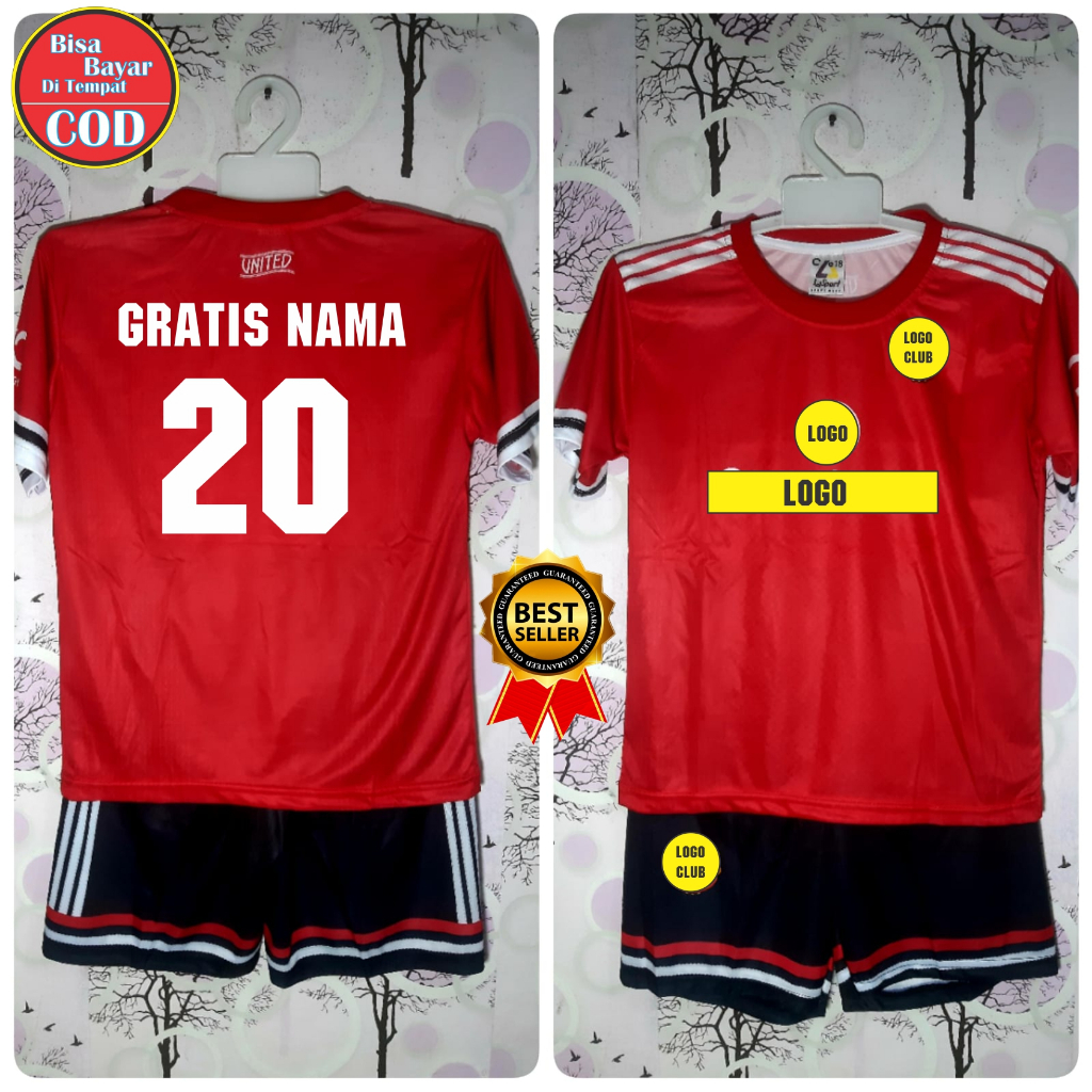 JERSEY MU HOME 2007/2008 JUARA LIGA LIG0A CHAMPIONS UEFA , FREE CUSTOM NAMA & NOMOR PUNGGUNG BAJU KA