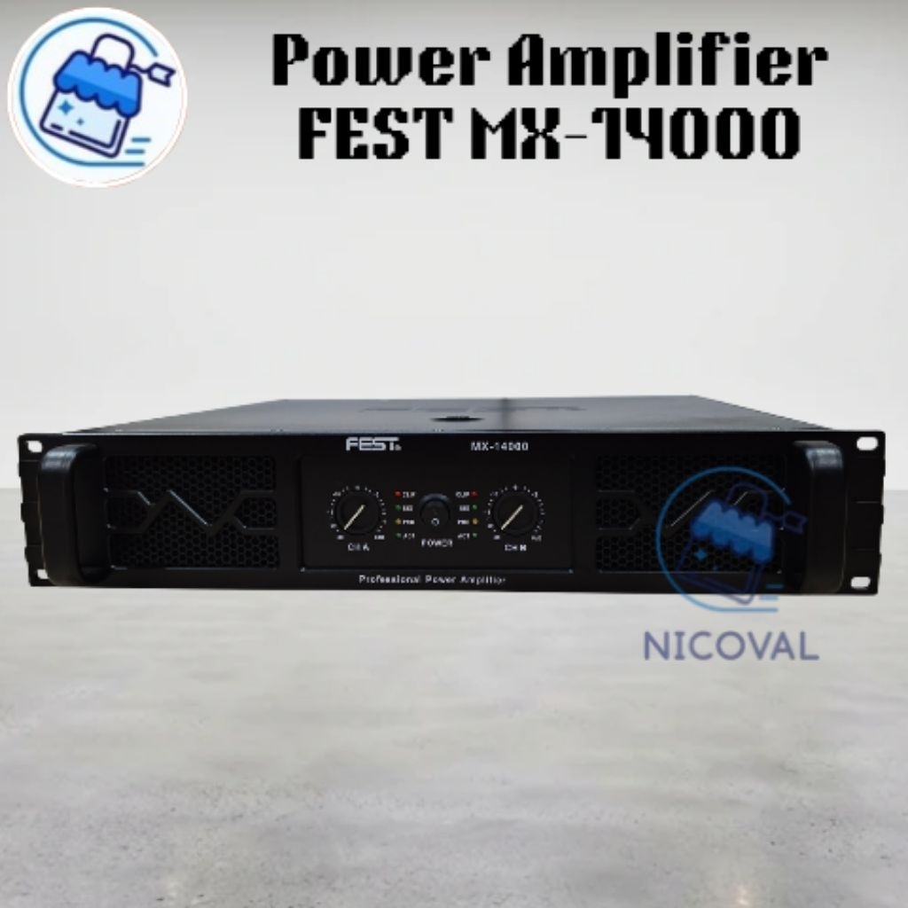 Power Amplifier FEST MX - 14000 Original Class H 2 Channel 1400 Watt