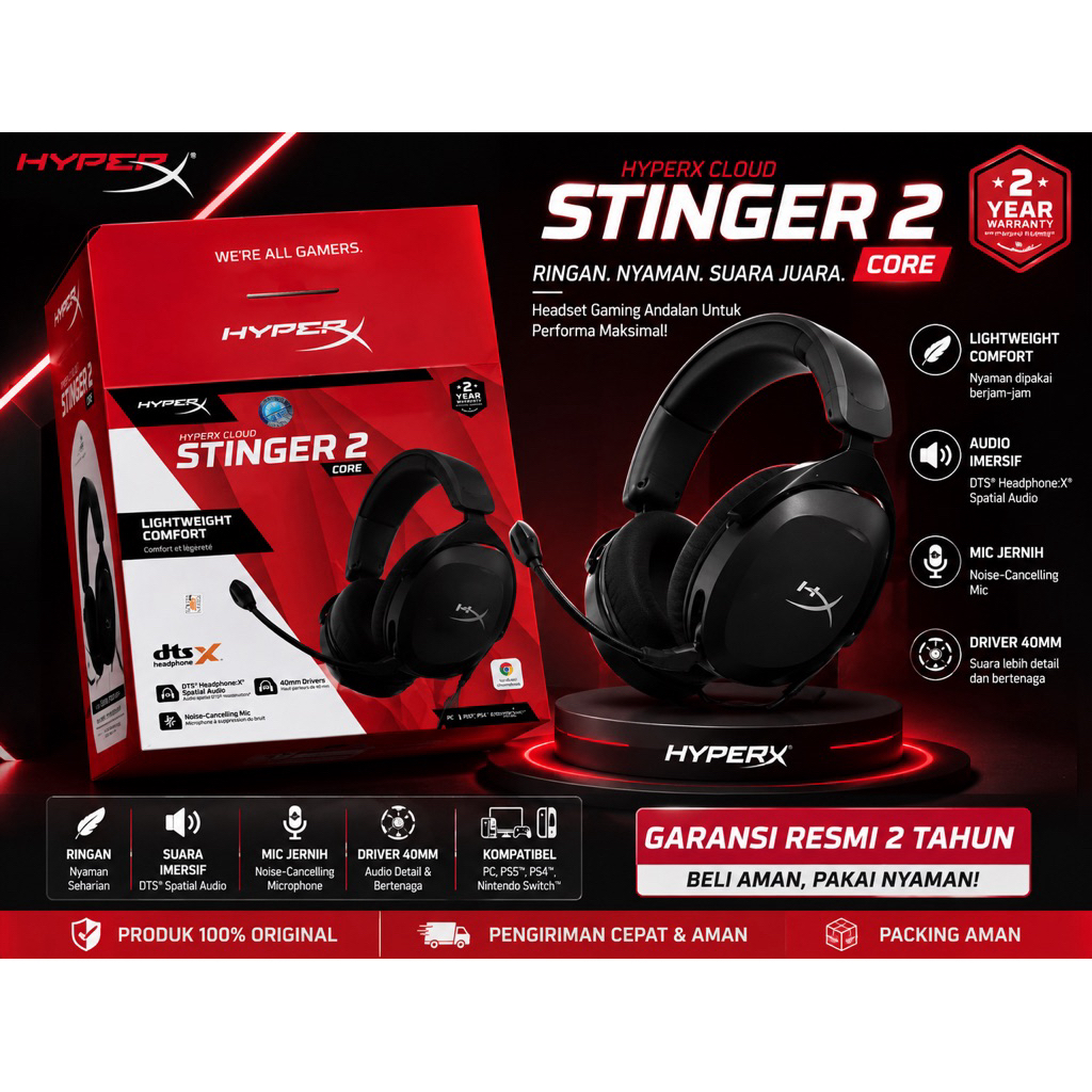 Headphone / Headset Hyper X Stinger Cloud 2
