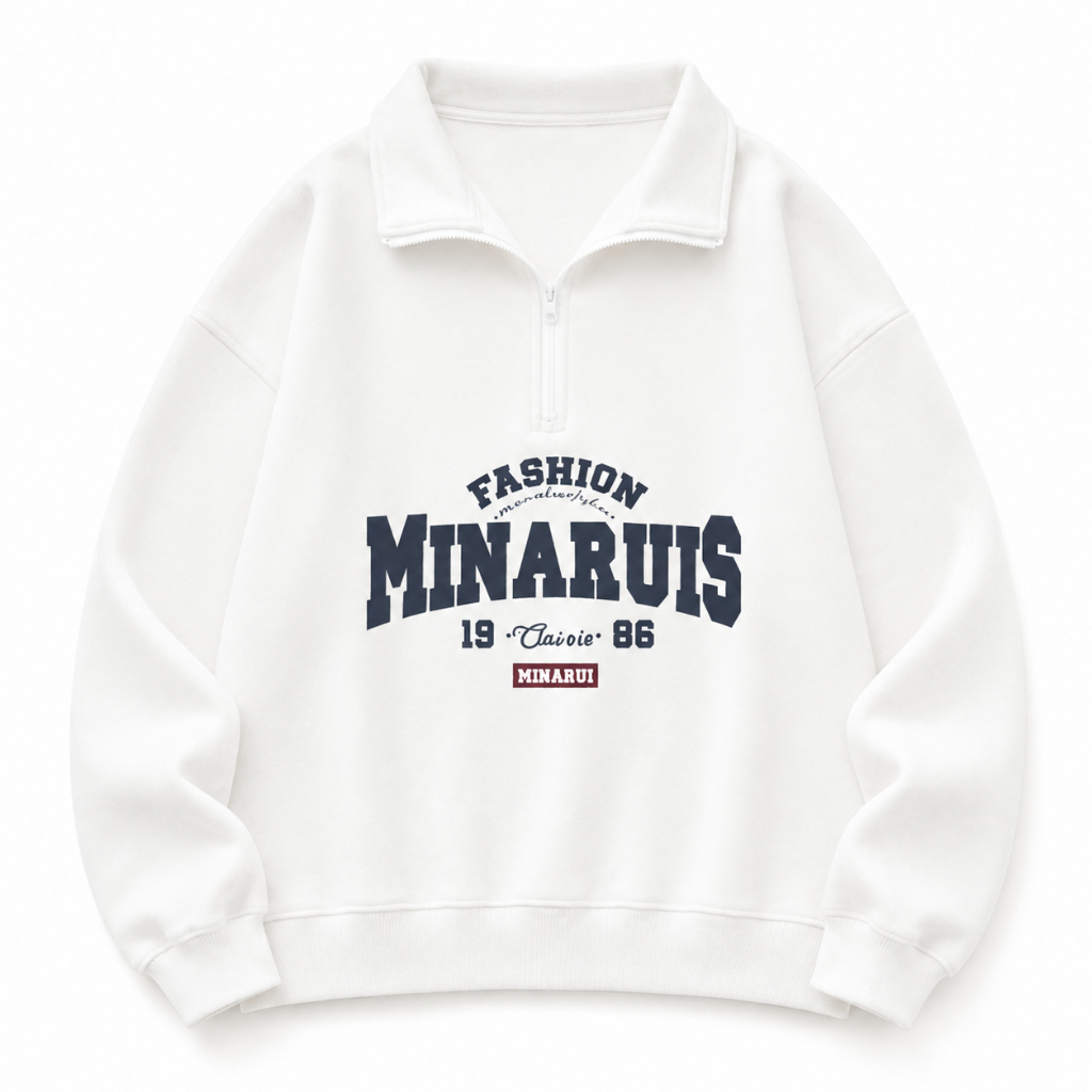 Sweater Half Zip Fleece Premium Sweater Half Zip Unisex