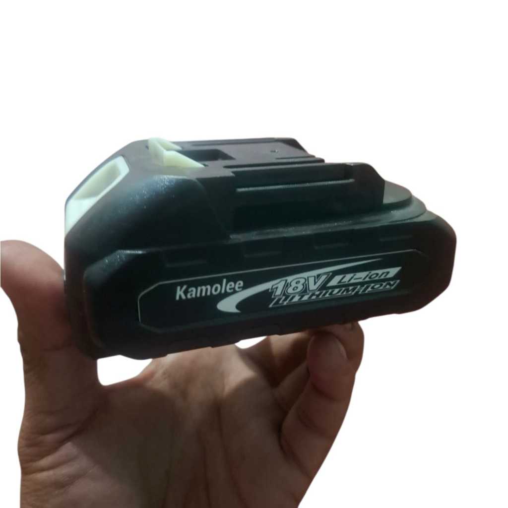 BATERAI BOR IMPACT KAMOLEE BATERAI KAMOLEE 3AH   18V IMPACT GERINDA BOR  CHAINSAW DLL