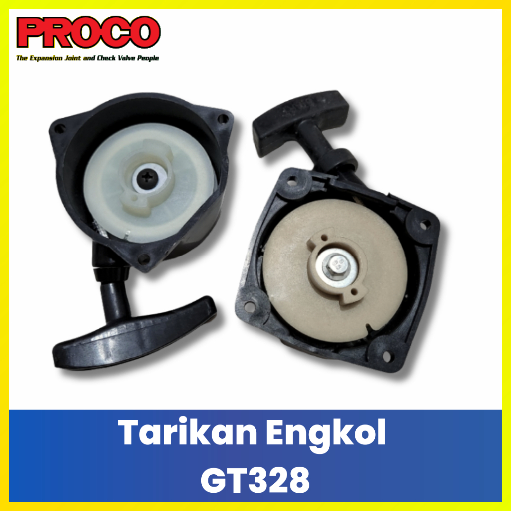 PROCO GT-328 Tarikan Starter Alat Engkolan Mesin Rumput Model 3 Baut