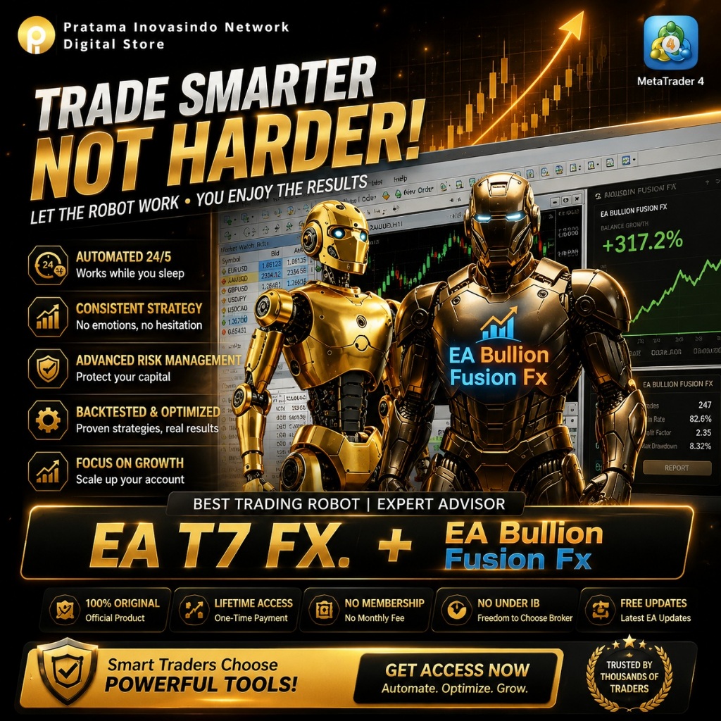 Trading Nyantai, Single Entry, One Shoot. Paket 2 EA dalam 1 Akun ( EA T7 Fx Ver  2.1 + EA Bullion F