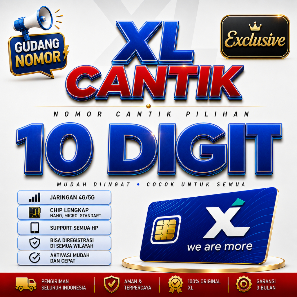 Nomor Cantik XL 10 Digit. Kartu Perdana XL 10 Digit