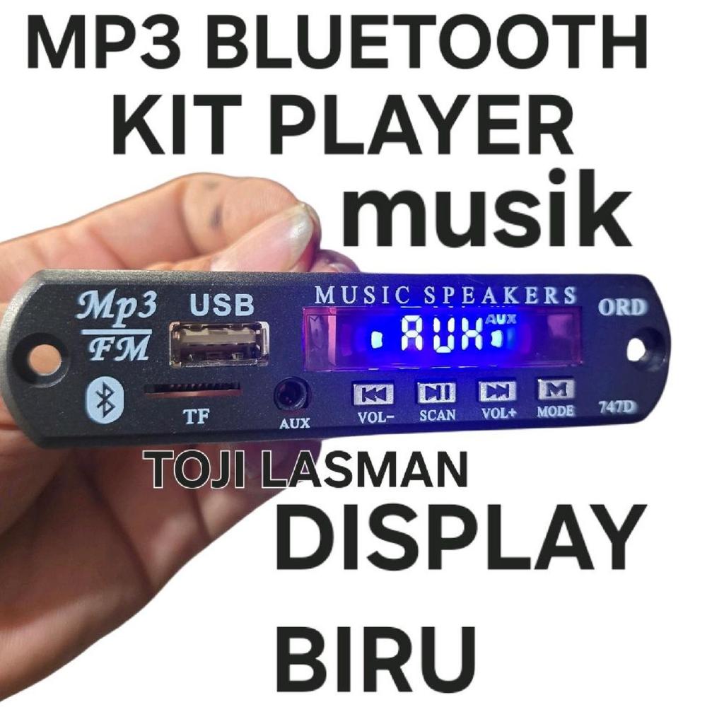 Modul pemutar musik MP3 Bluetooth dengan fitur radio FM, USB, dan AUX
