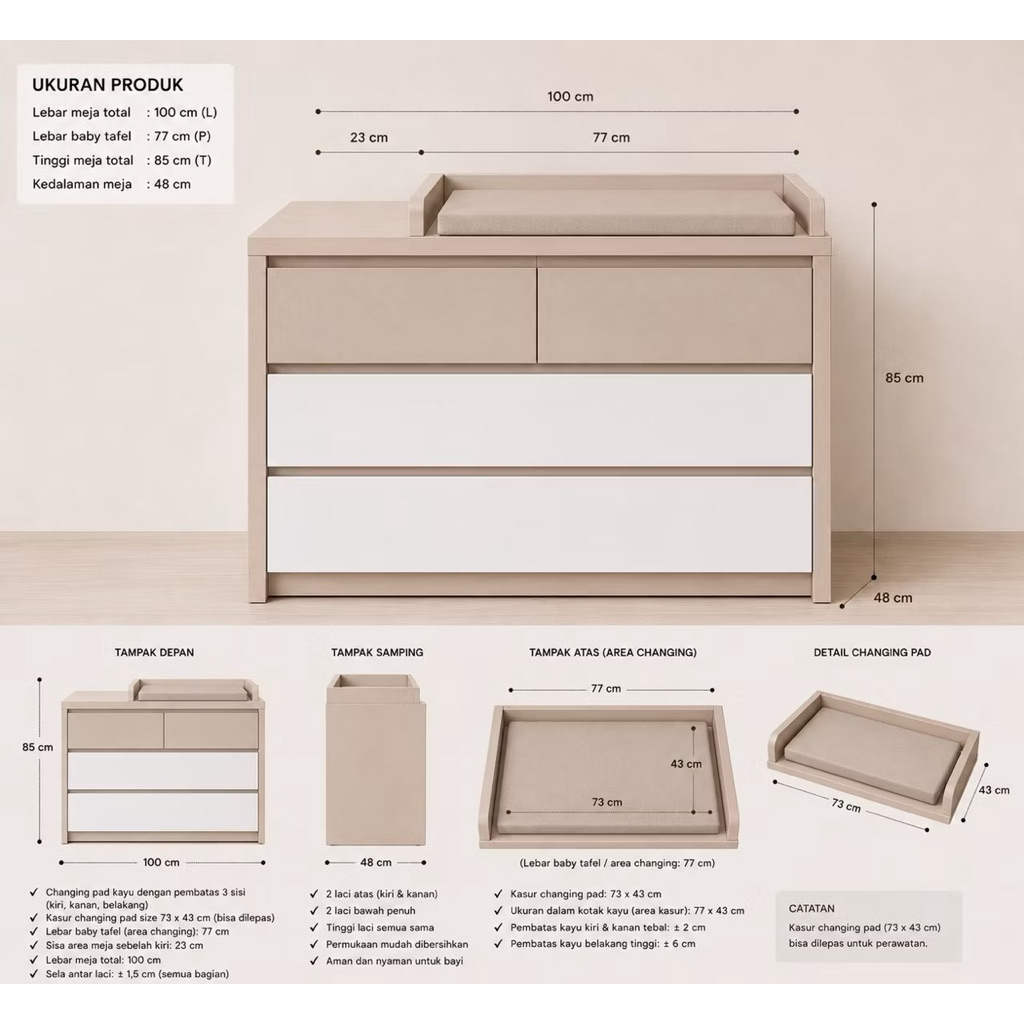 CUSTOM Changing Table