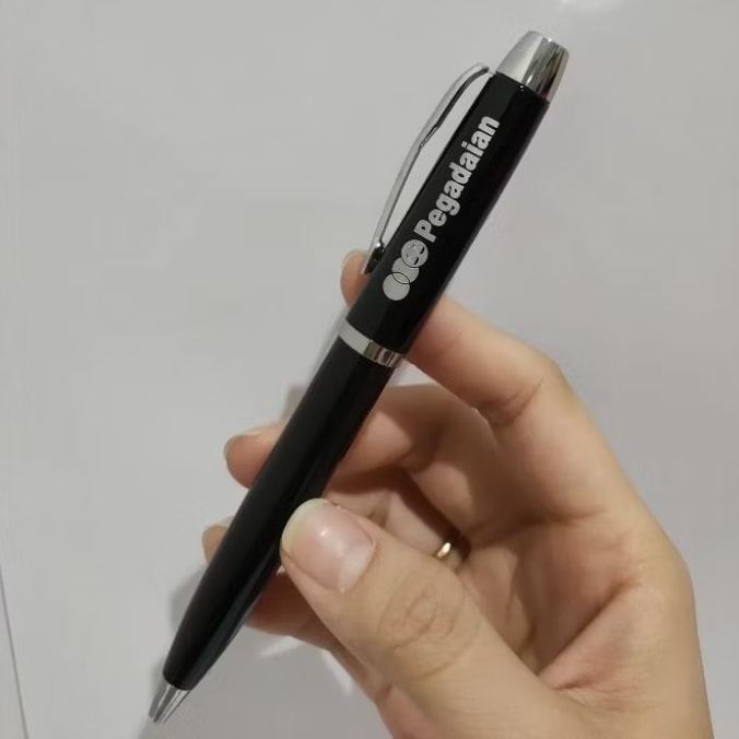 Free Grafir Pen Parker , Pena Metal , Ballpoint Tinta Hitam