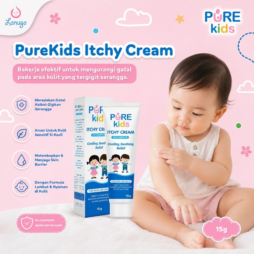 Pure Kids Itchy Salep Cream Gatal Anak / Bayi 15gr - PureKids Baby