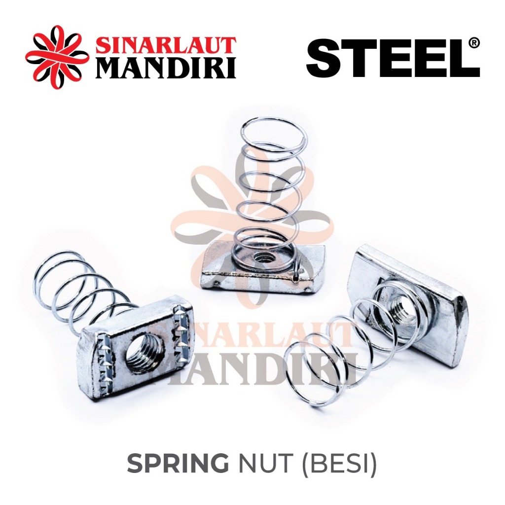 Spring Nut Besi / Per Spring Besi M 8 x P 1.25