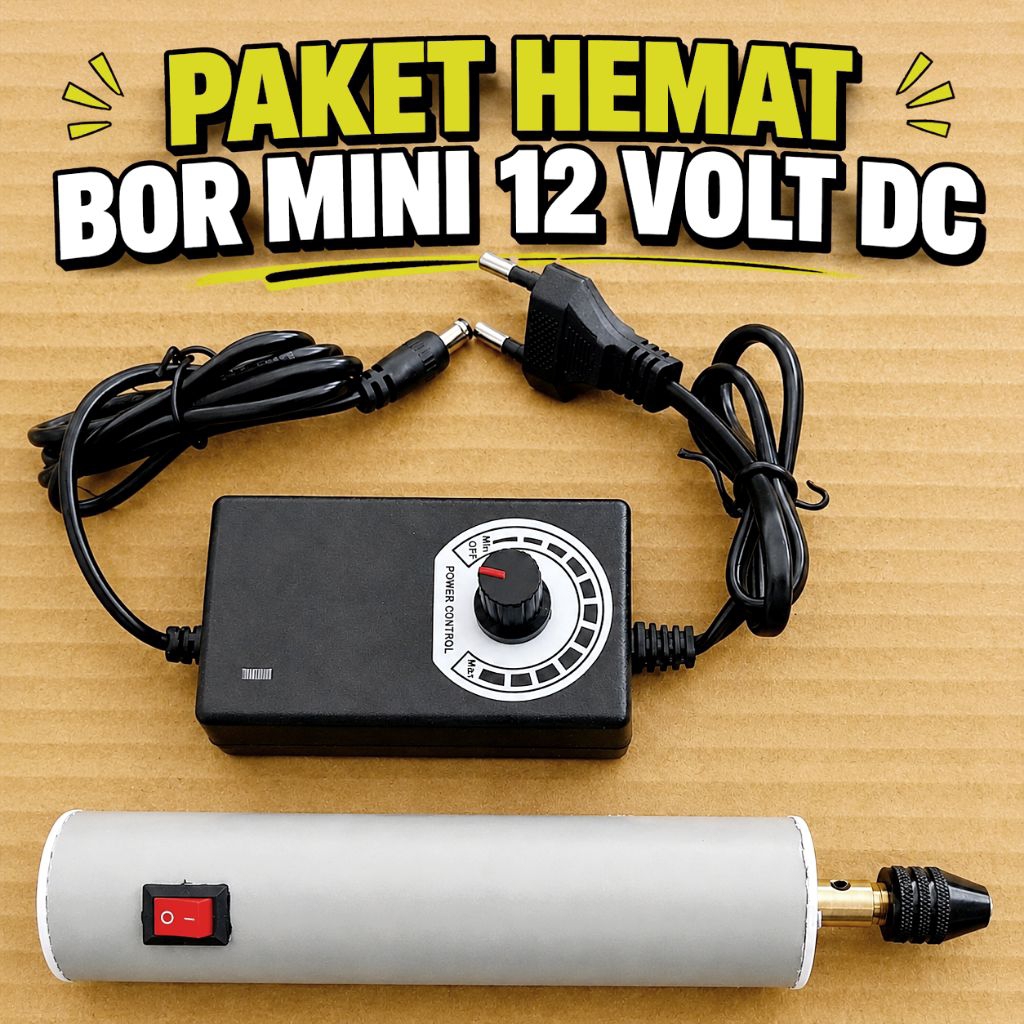 Bor Mini / Bor Kerajinan / grinder mini 12/24 volt Rakitan - Siap Tempur