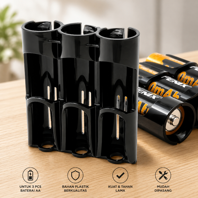 Efest Battery Holder Baterai 18650 3 Slot PC3/PC6 Tempat Penyimpanan Batere Storage Case Batre