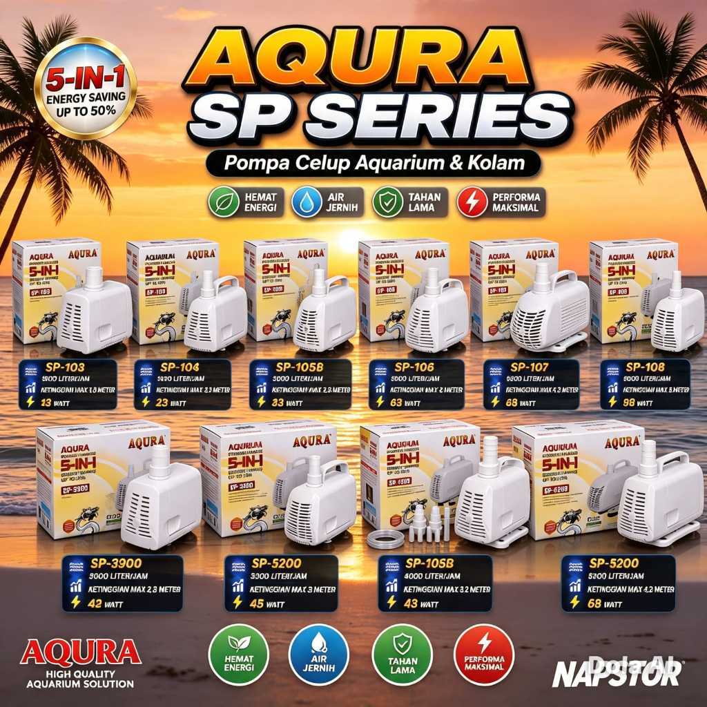 AQURA PUTIH SP 103 SP 104 SP 105 SP 105B SP 106 SP 107 SP 107B SP 108 SP 3900 SP 5200 Mesin Pompa Ce