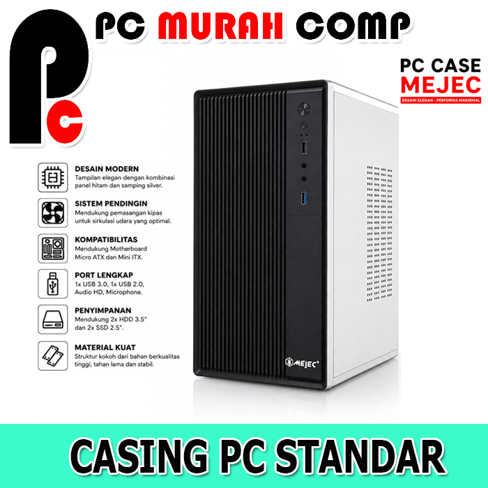 Casing Pc Micro ATX MINI ATX  AEROMAX POWER UP NEW