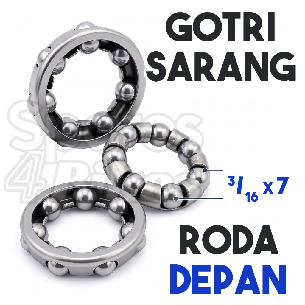 Gotri 3/16 x 7 Sarangan Gotri Pelor Hub Depan Sepeda BMX Mini MTB Fixie Roadbike