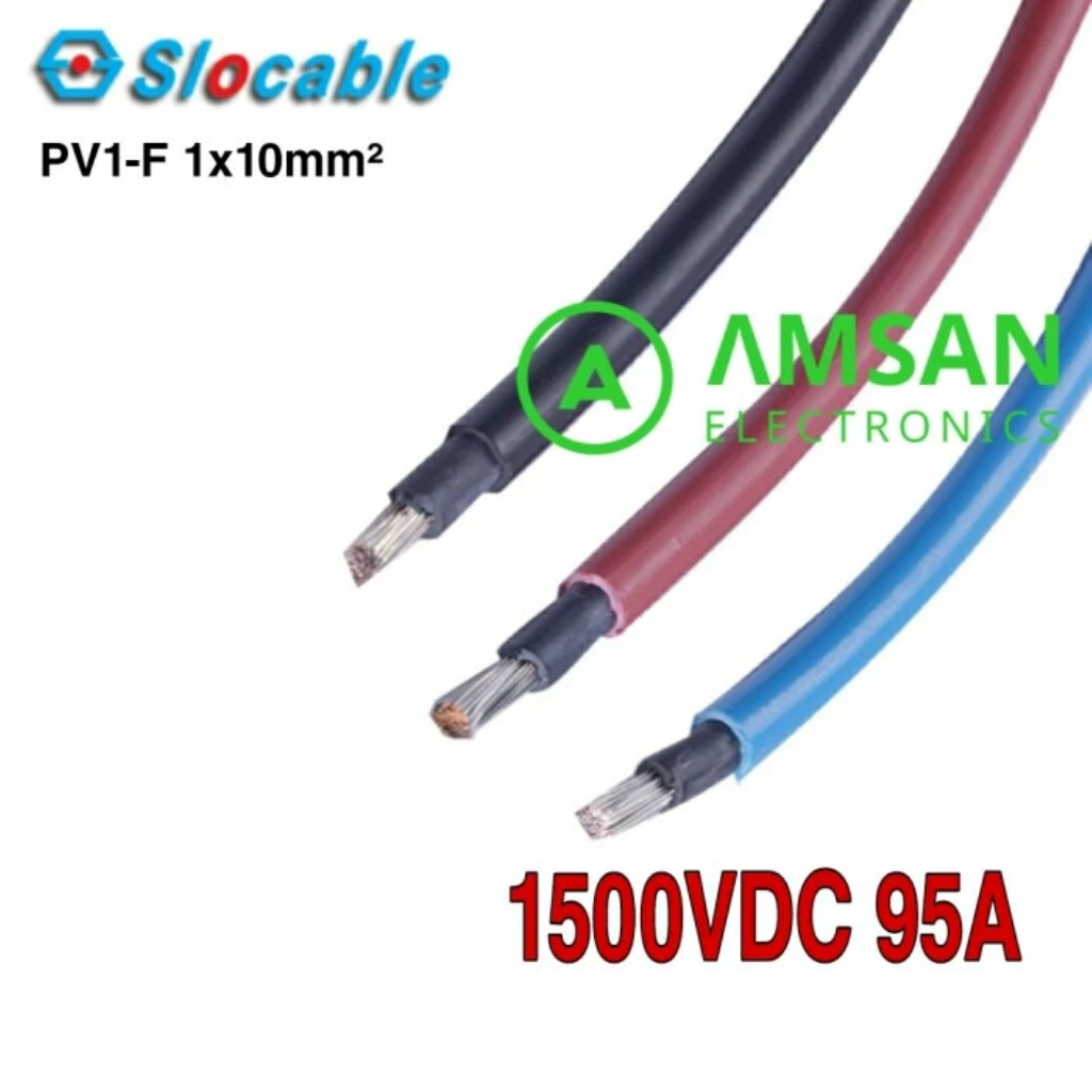 PV1-F 1x 10mm Slocable PV Single Core Kabel Solar Panel Surya 1x10mm