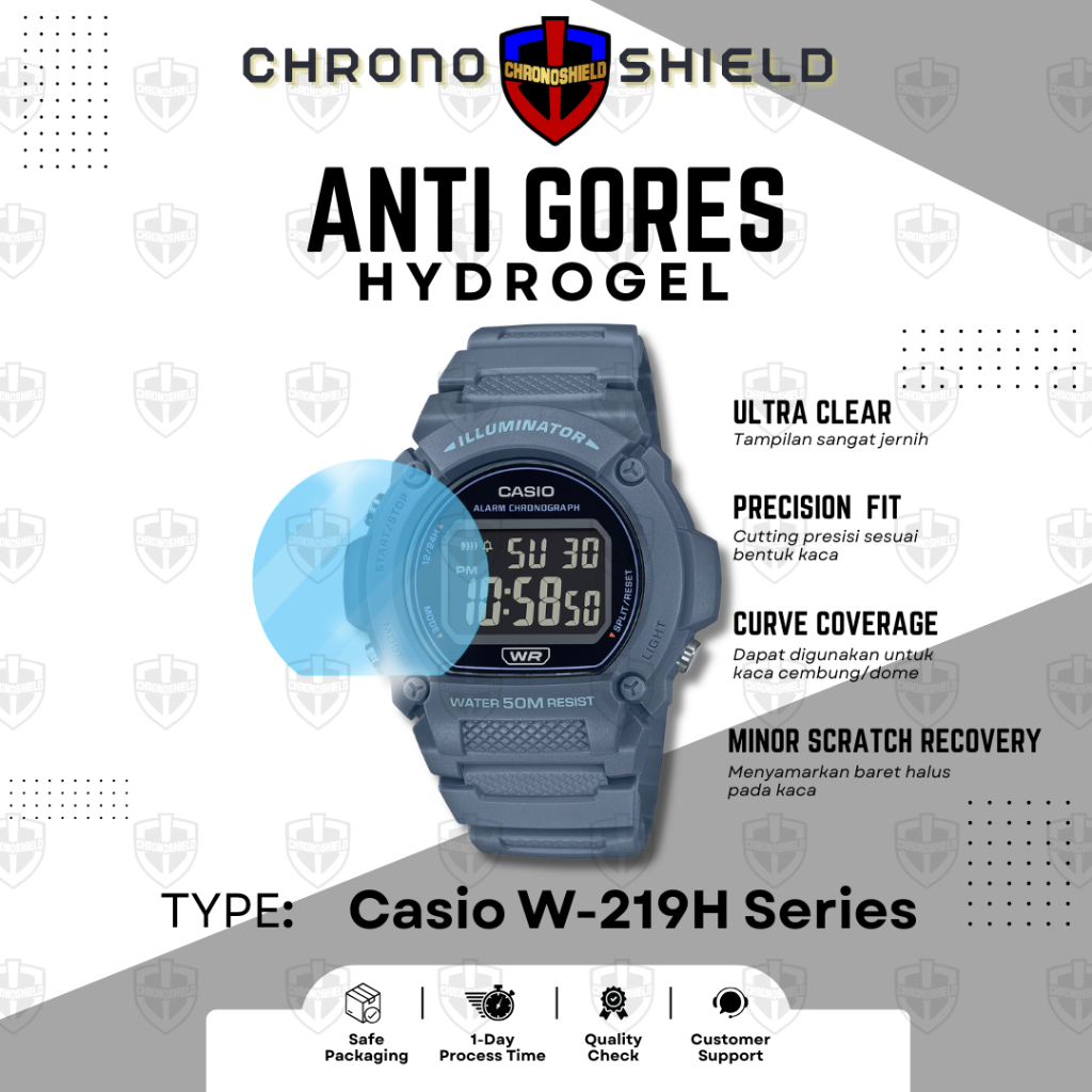 Anti Gores Hydrogel Casio W219H W-219H W 219