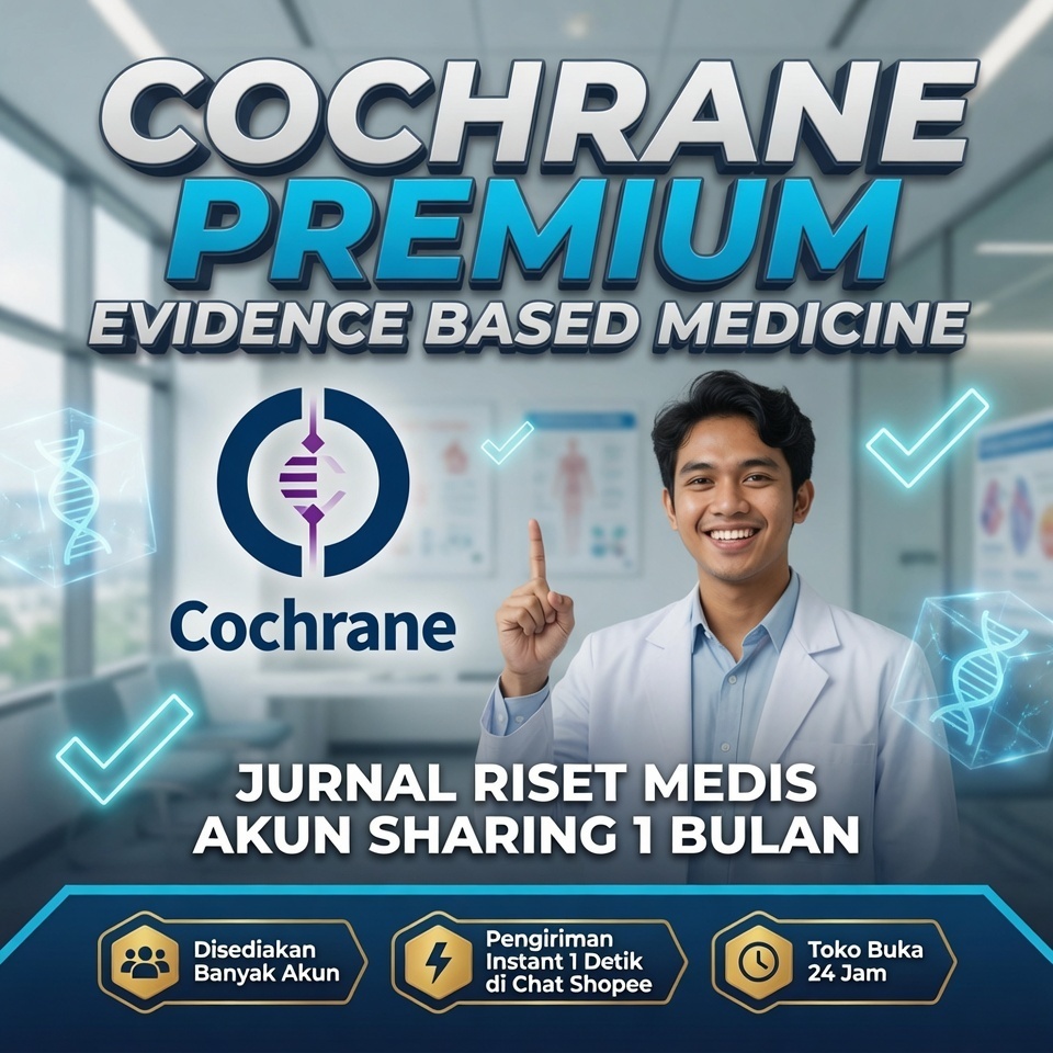 [24/7] Akun Cochrane Library VIP Medical Database Privat 1 Bulan | Cochrane Library Account | Jurnal
