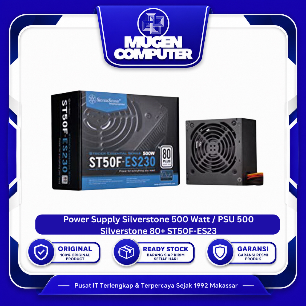Power Supply Silverstone 500 Watt / PSU 500 Silverstone 80+ ST50F-ES23