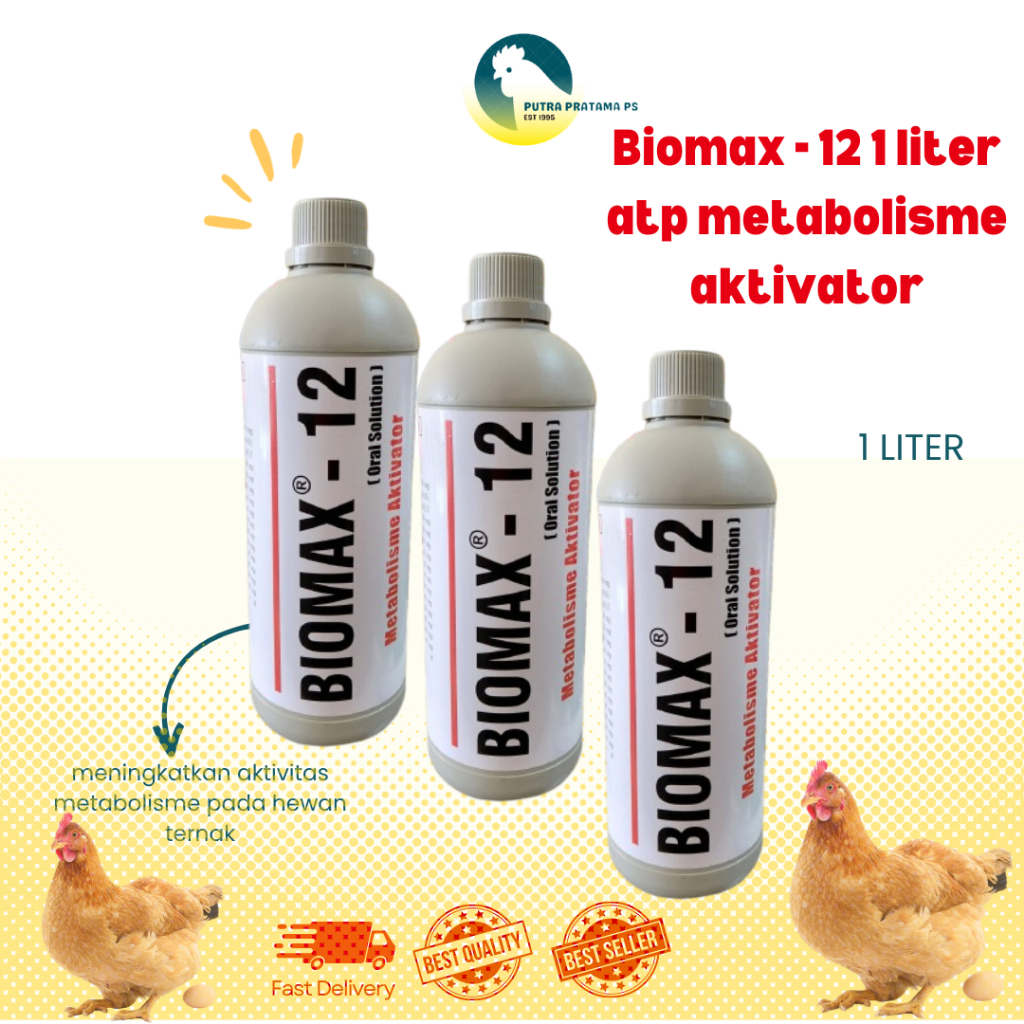 BIOMAX - 12 1 liter atp metabolisme aktivator