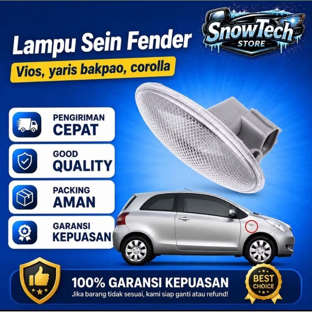 Lampu Sen Fender Vios Yaris Bakpao Corolla