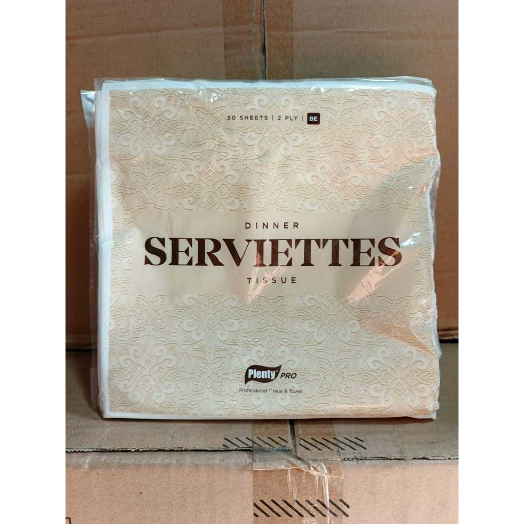 TISSUE PLENTY DINNER NAPKIN 50 SHEETS PUTIH SERBAGUNA