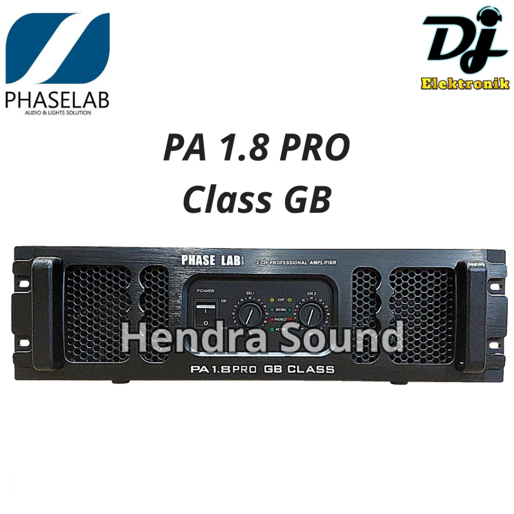 Power Amplifier Phaselab / Phase Lab PA1.8 / PA 1.8 PRO - 2 channel Class GB