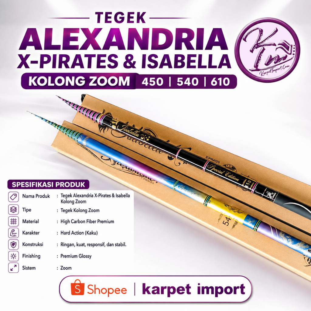 TEGEK ALEXANDRIA X-PIRATES & ISABELLA KOLONG ZOOM 450 | 540 | 610