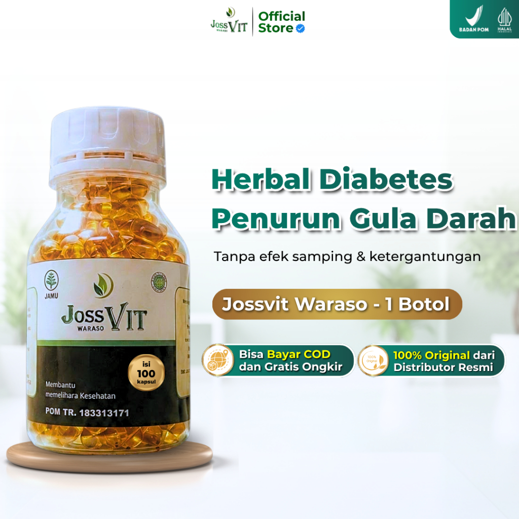 JossVIT Waraso - Obat Herbal Diabetes Bantu Atasi Diabetes Mudah Lelah Kebas Kesemutan - Bisa COD
