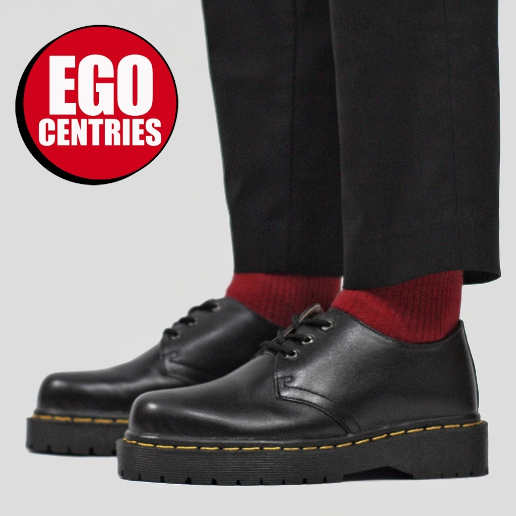 MACROS - Sepatu Docmart Pria Derby Low Boots 3 hole Nongkrong Skena
