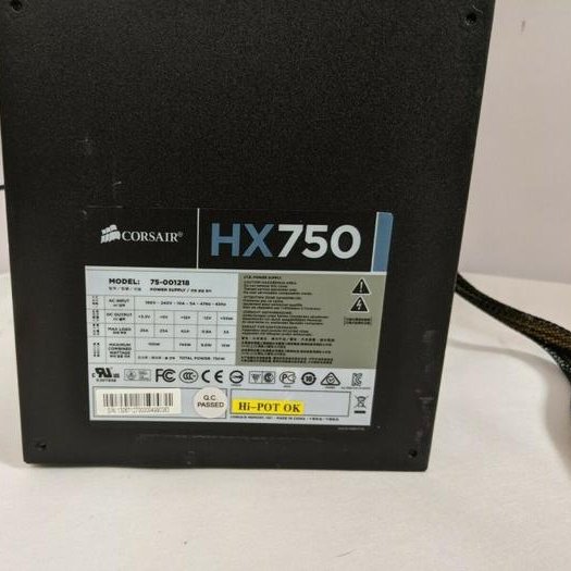 POWER SUPPLY CORSAIR HX750 75-001218 750WATT ( BERGARANSI )