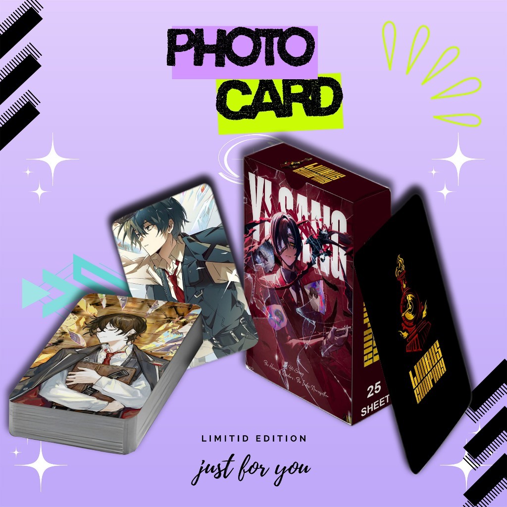 PHOTOCARD SET TERBARU YI SHANG LIMBUS COMPANY PREMIUM IS 25 SHEET FREE BOX