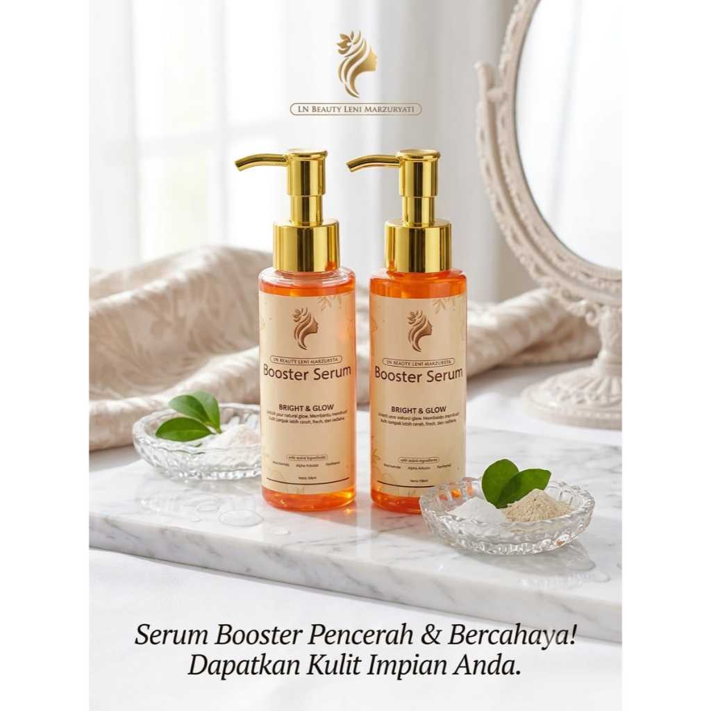 LN BEAUTY BOOSTER SERUM BRIGHT & GLOW (LN BEAUTY LENI MARZURYATI) 1PC
